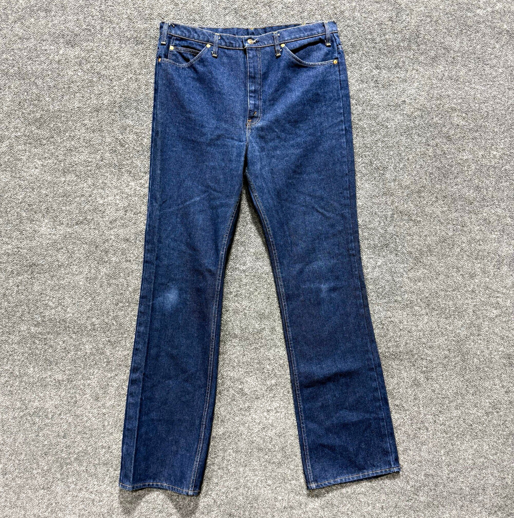JCPenney VDR Blue Dark Wash Denim Jeans Mens Straight Leg Regular Fit 5-Pocket